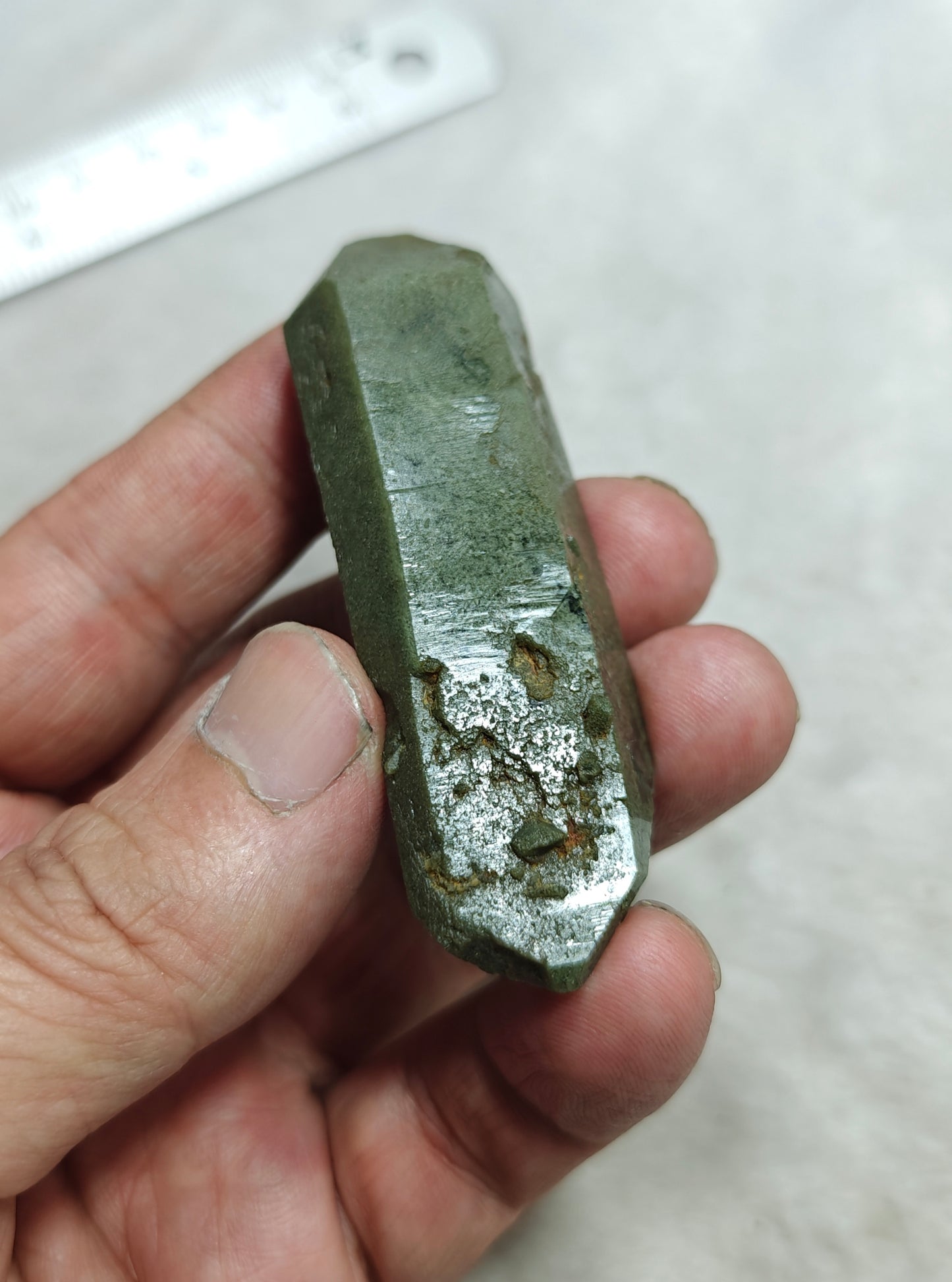 Natural double terminated Chlorite Quartz 46 grams