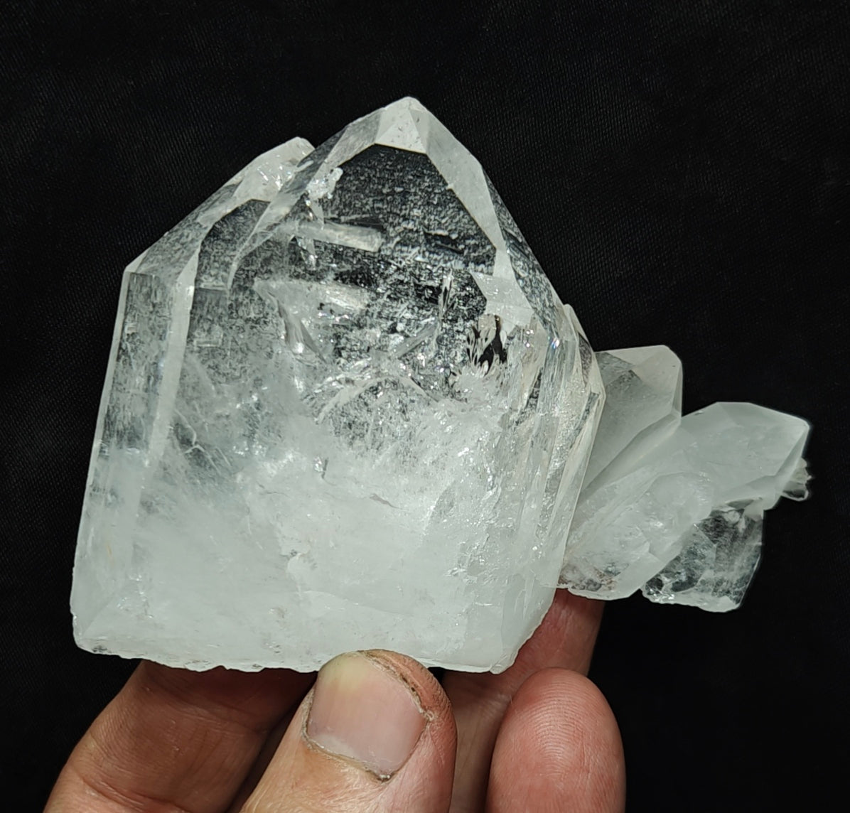 Natural quartz crystals cluster combined together 194 grams