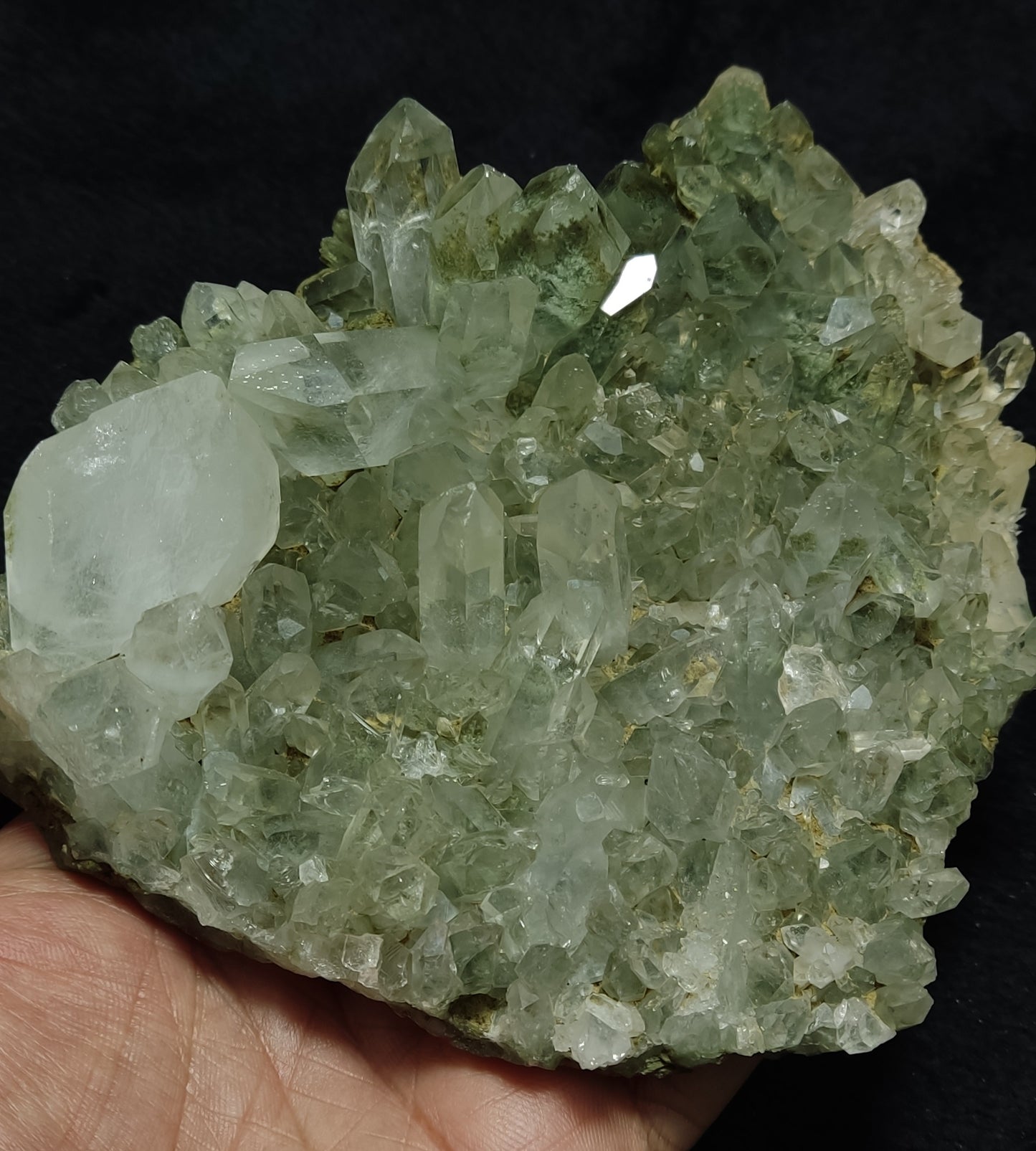 Chlorite Quartz cluster 512 grams