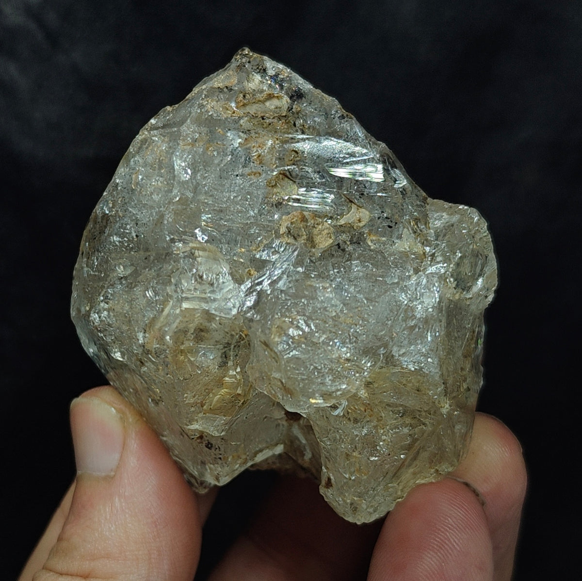Natural Fenster Quartz Crystal with little clay inclusions 160 grams