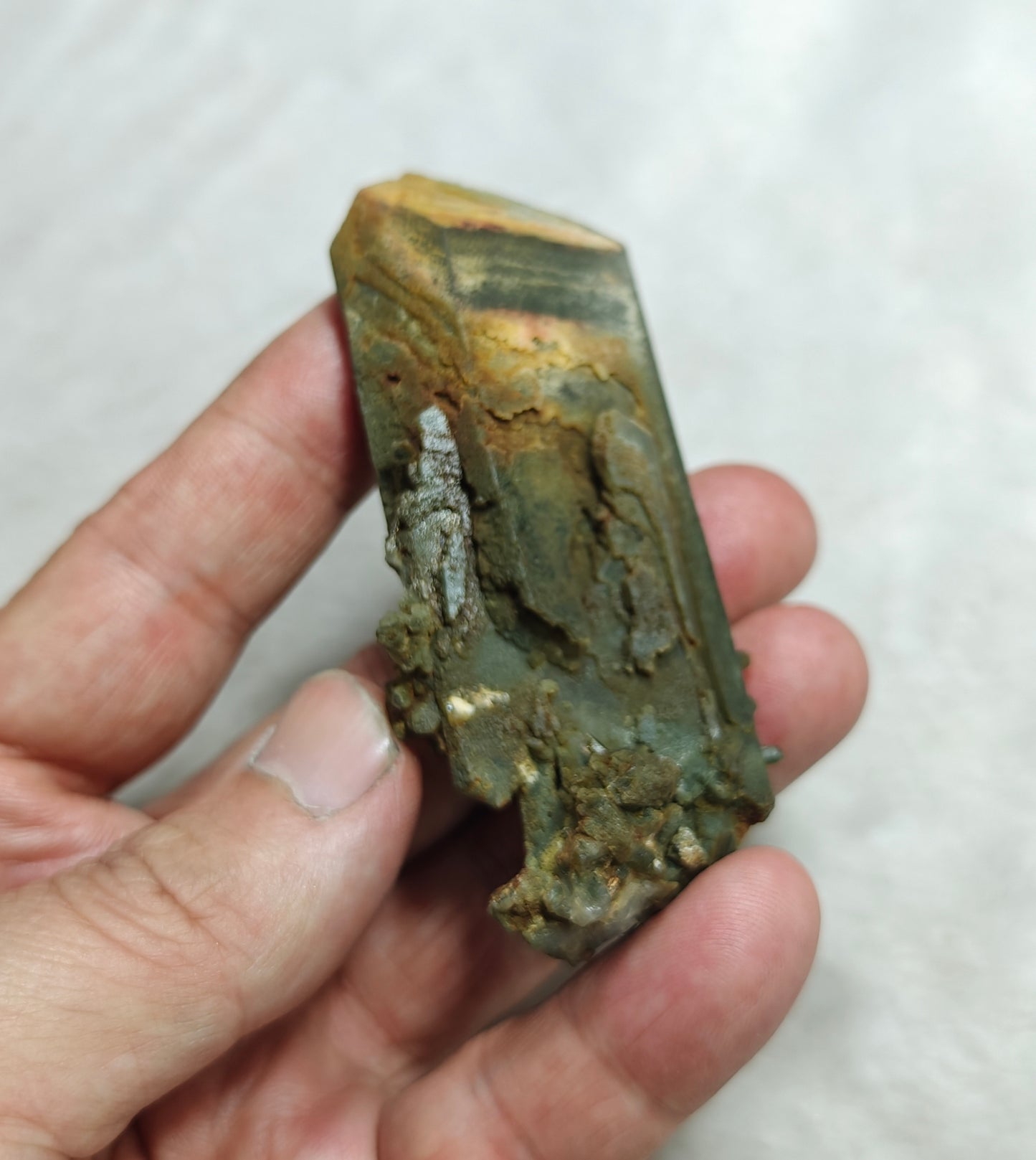 Natural crystal of beautifully terminated Chlorite Quartz 78 grams