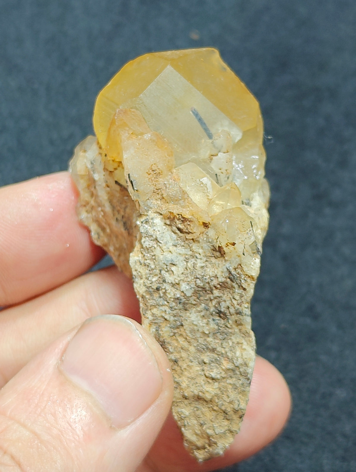 Astrophyllite Quartz with aegirine inclusions 53 grams