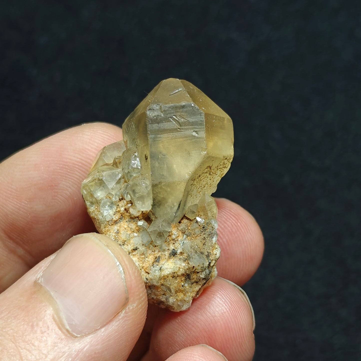 Aegirine included astrophyllite Quartz Crystal 20 grams
