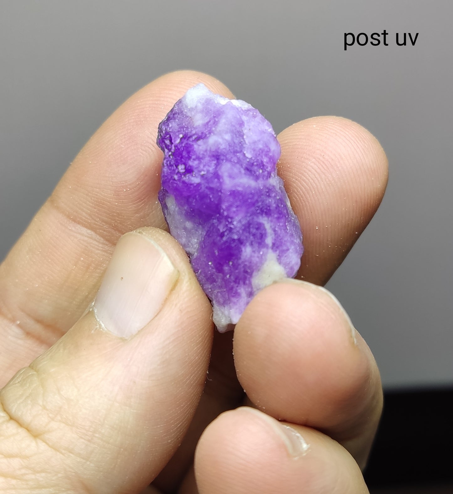 An amazing specimen hackmanite on matrix highly Tenebrescent 14 grams