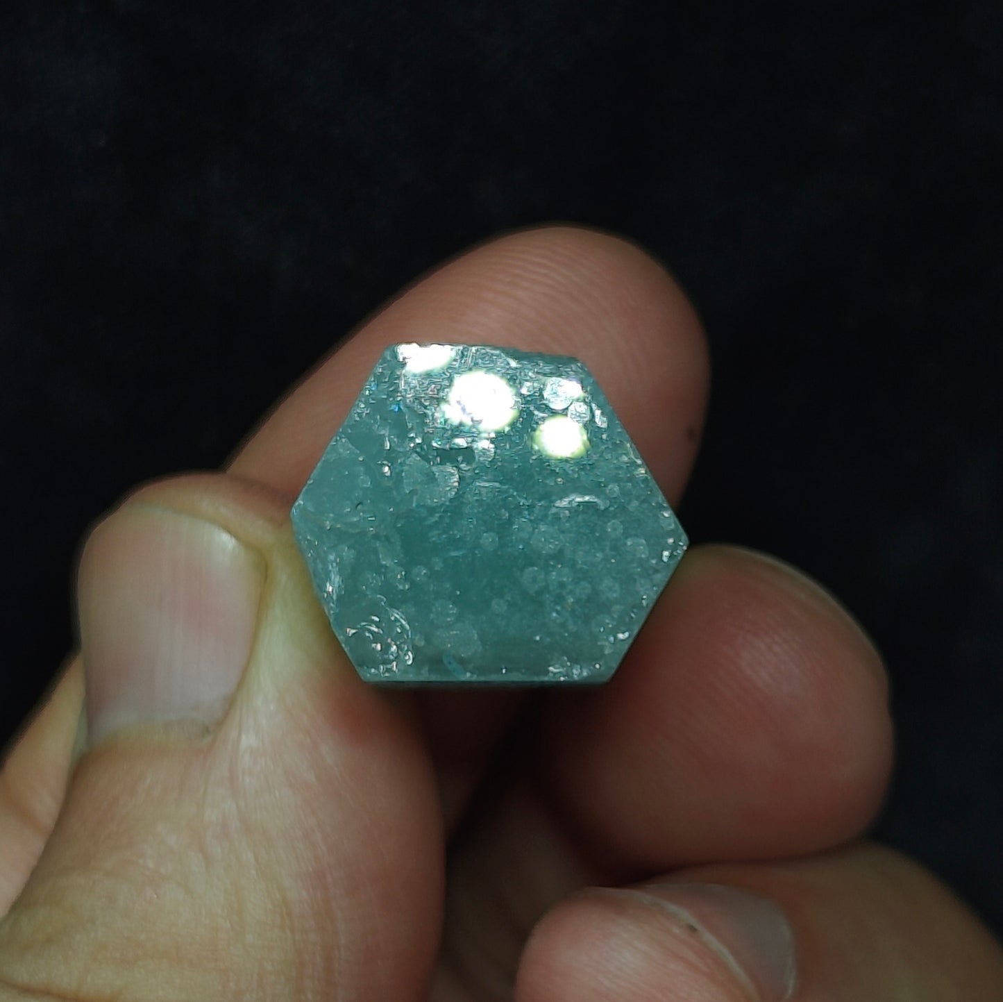 Afghanistan Aquamarine Crystal with tantalite 10 grams