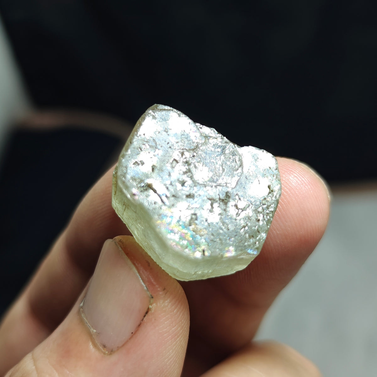 Natural green apatite crystal 13.5 grams