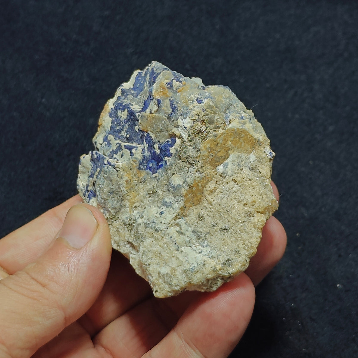 Sodalite Lapis on matrix partly Fluorescent 172 grams
