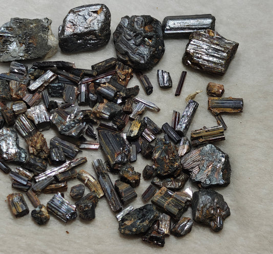 Rare rutiles crystals collection 66 grams