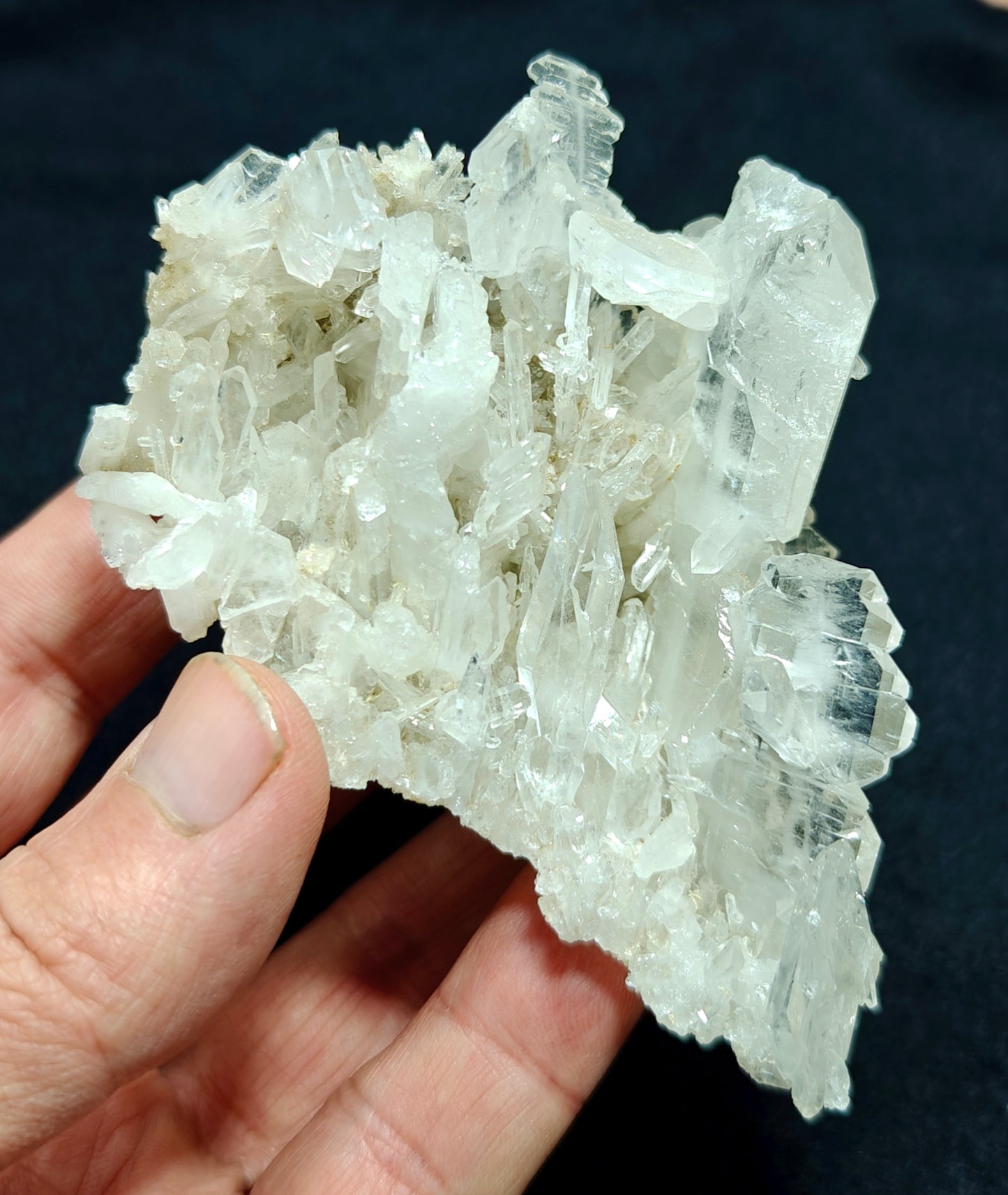 Single beautiful aesthetic Faden Quartz Crystal Specimen 172 grams