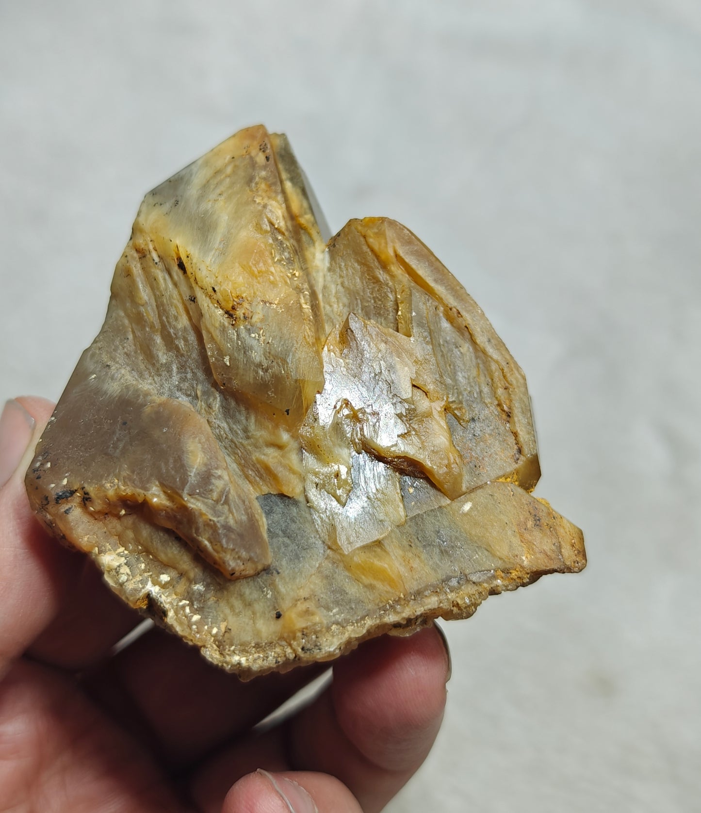 Astrophyllite included Quartz Crystals specimen 210 grams