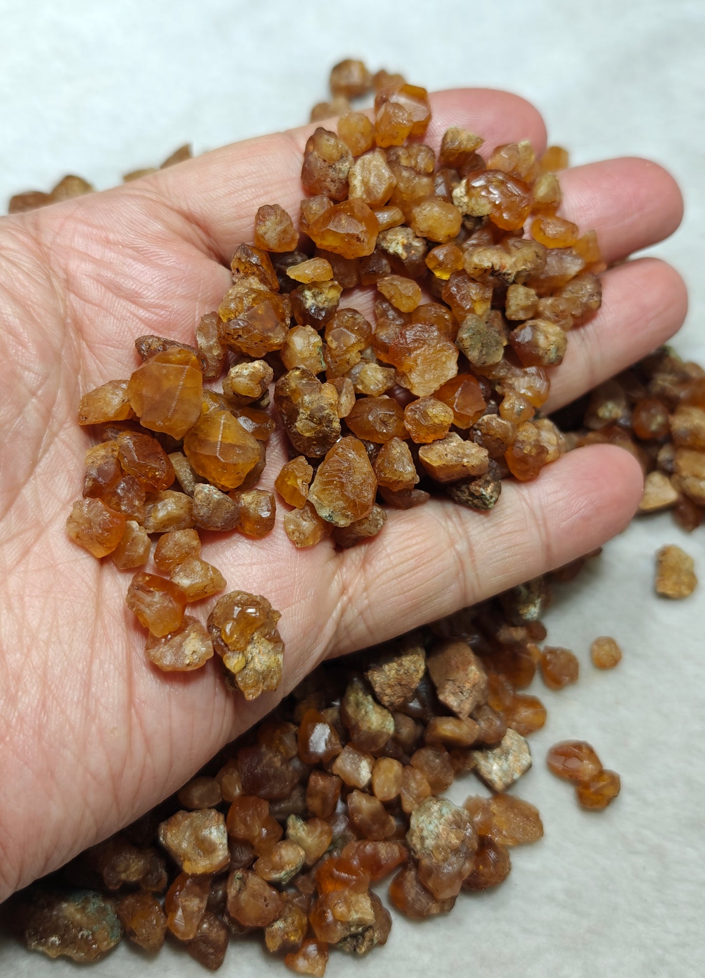 Natural grossular garnet collection 400 grams