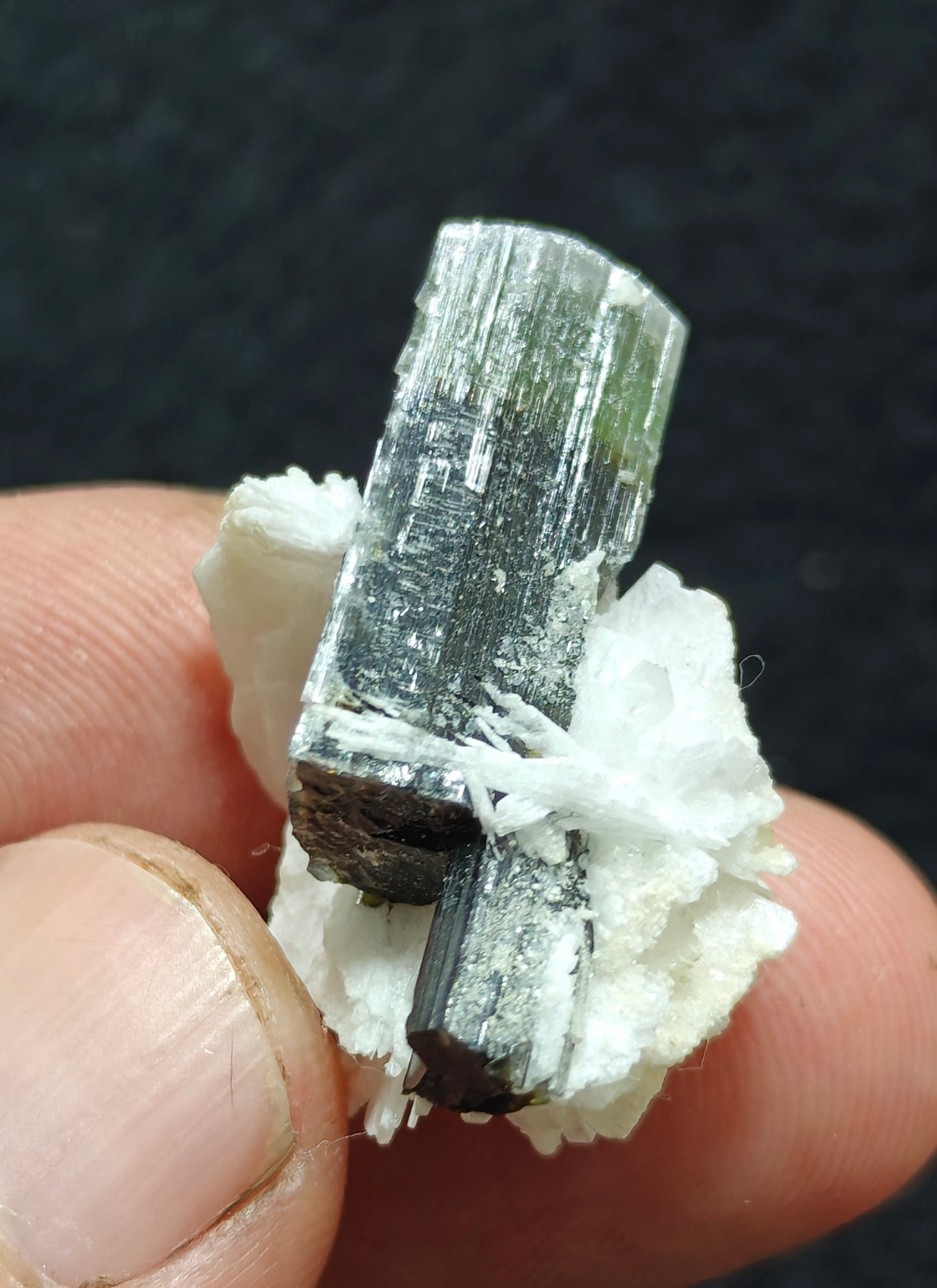Natural multicolor Tourmaline crystal 7 grams