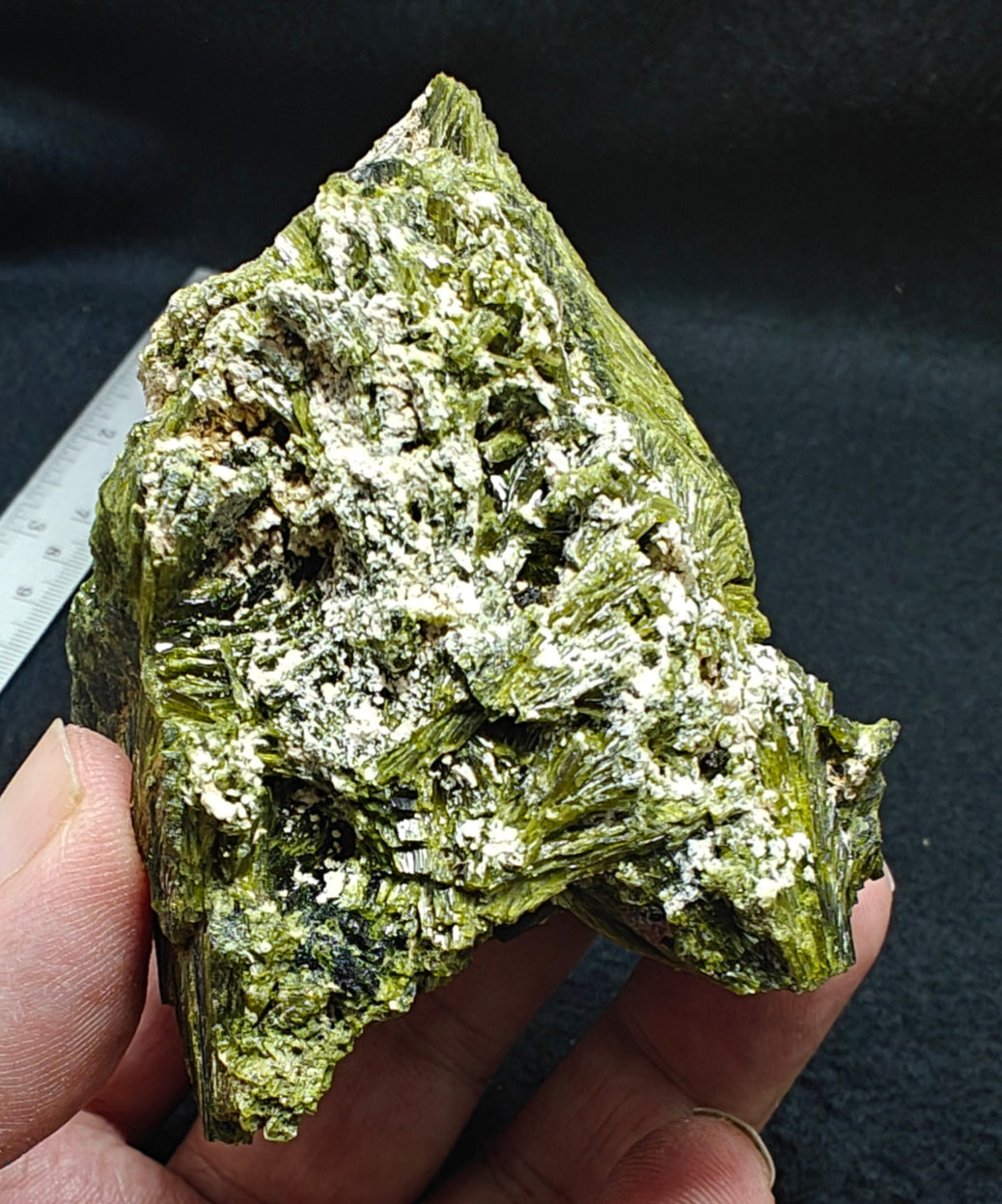 Natural Epidote cluster spray like formation 342 grams