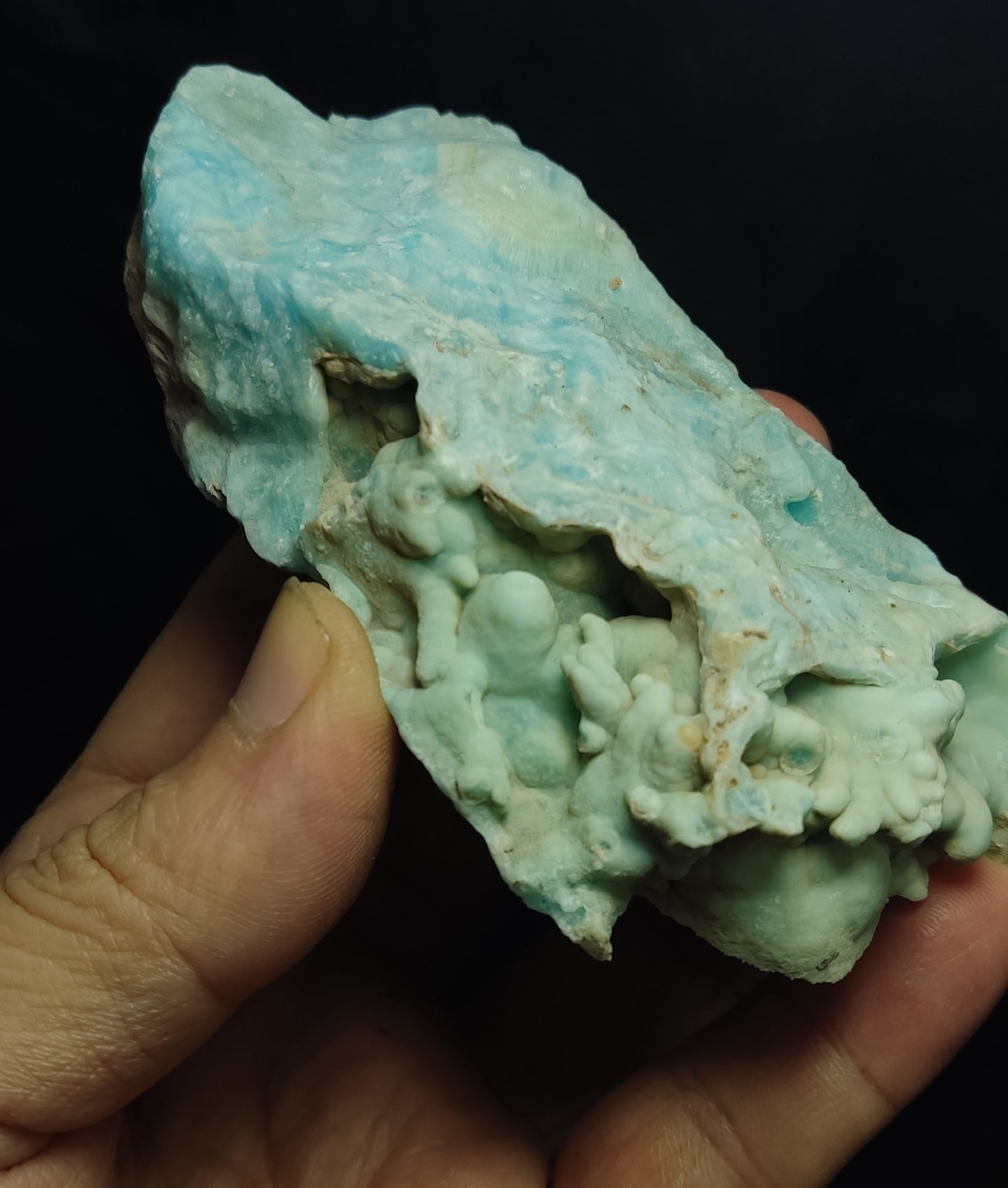 Natural blue aragonite 232 grams