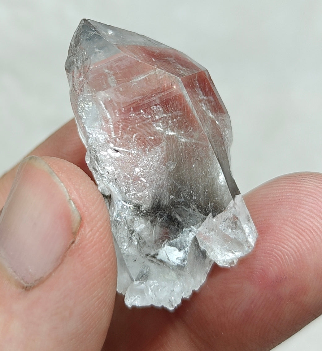 Single beautiful brookite included Quartz Crystal 17 grams