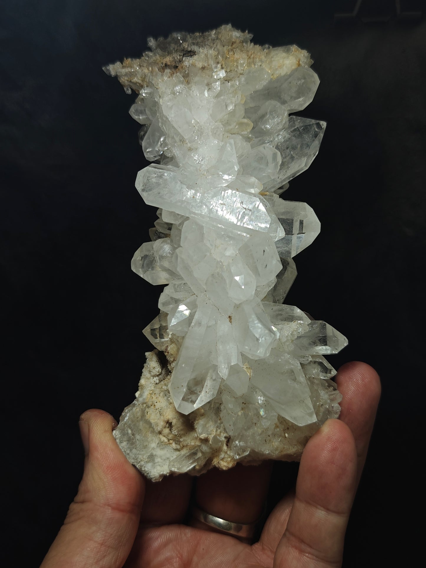 Natural Faden Quartz Cluster 400 grams