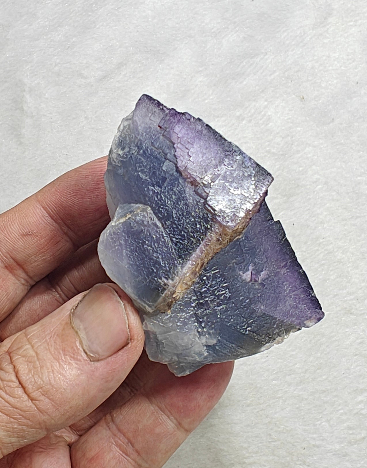 Natural Purple Fluorite with blueish zoning 190 grams