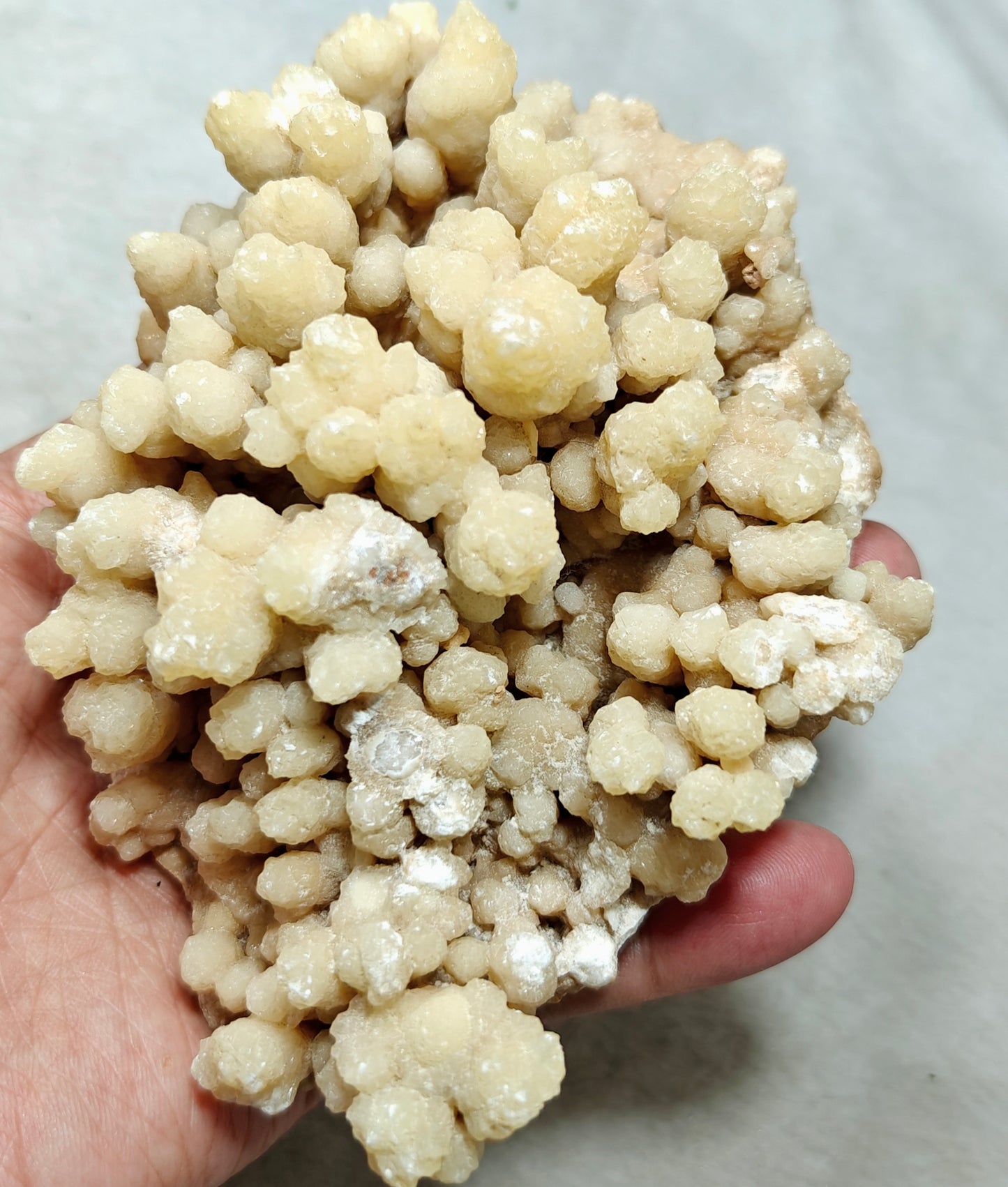 Natural aragonite crystals cluster flower shape 536 grams
