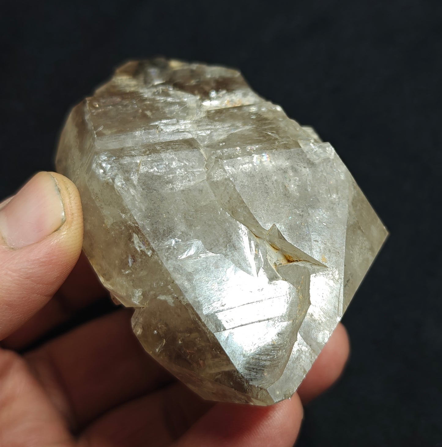 Double terminated fenster Quartz Crystal 254 grams