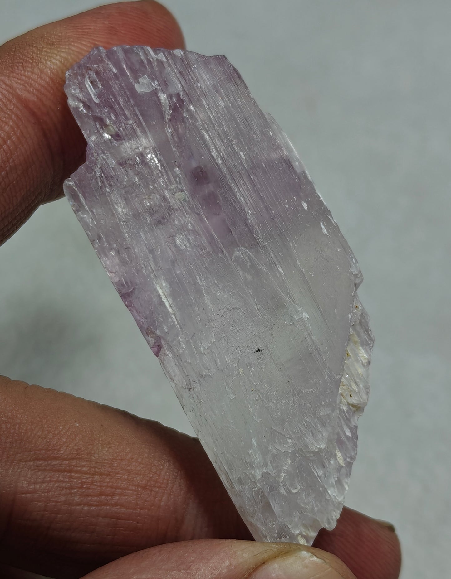 Rocks Gems Minerals Crystals Stones: Terminated bicolor crystal of specimen spodumene kunzite 36 grams