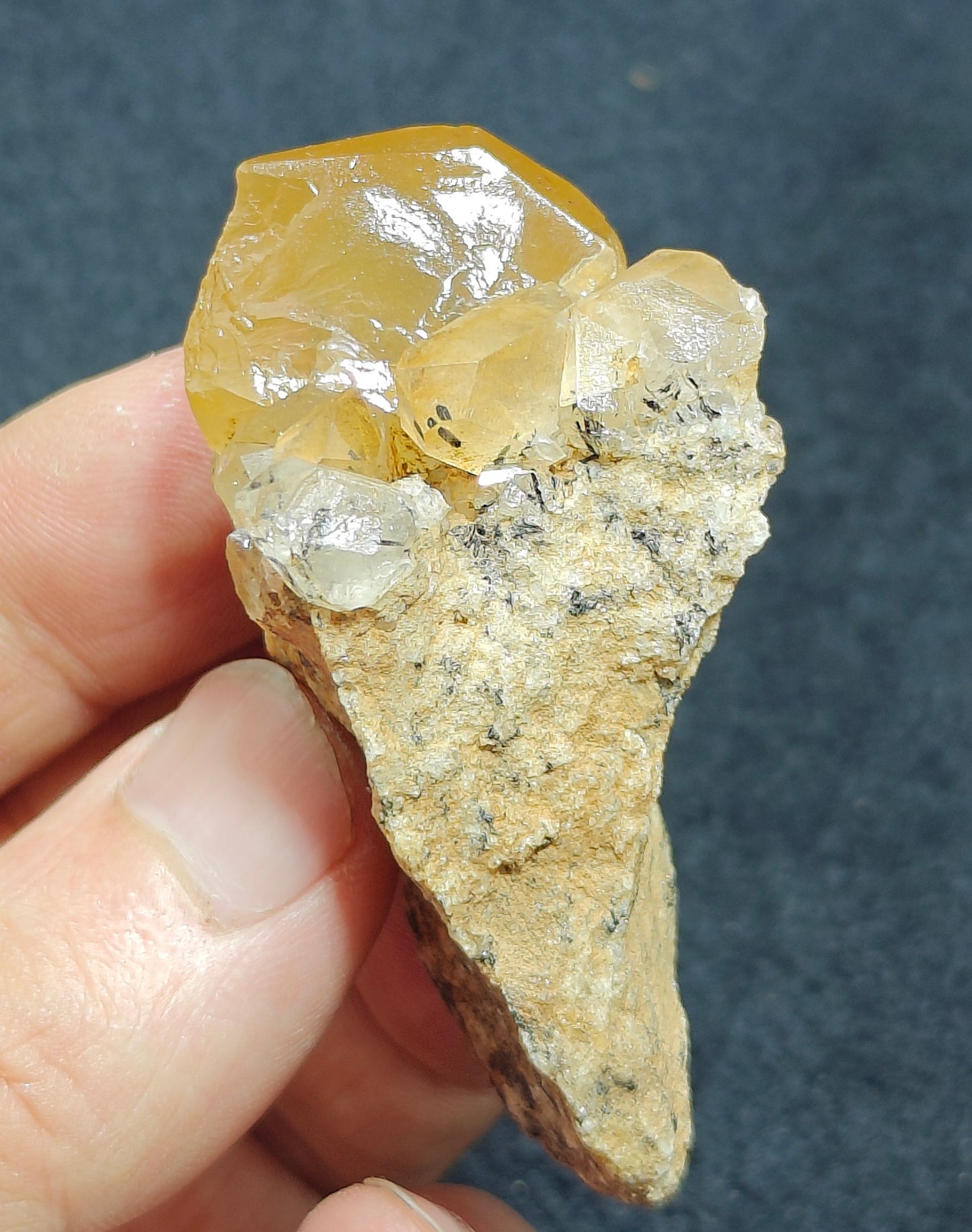 Astrophyllite Quartz with aegirine inclusions 53 grams