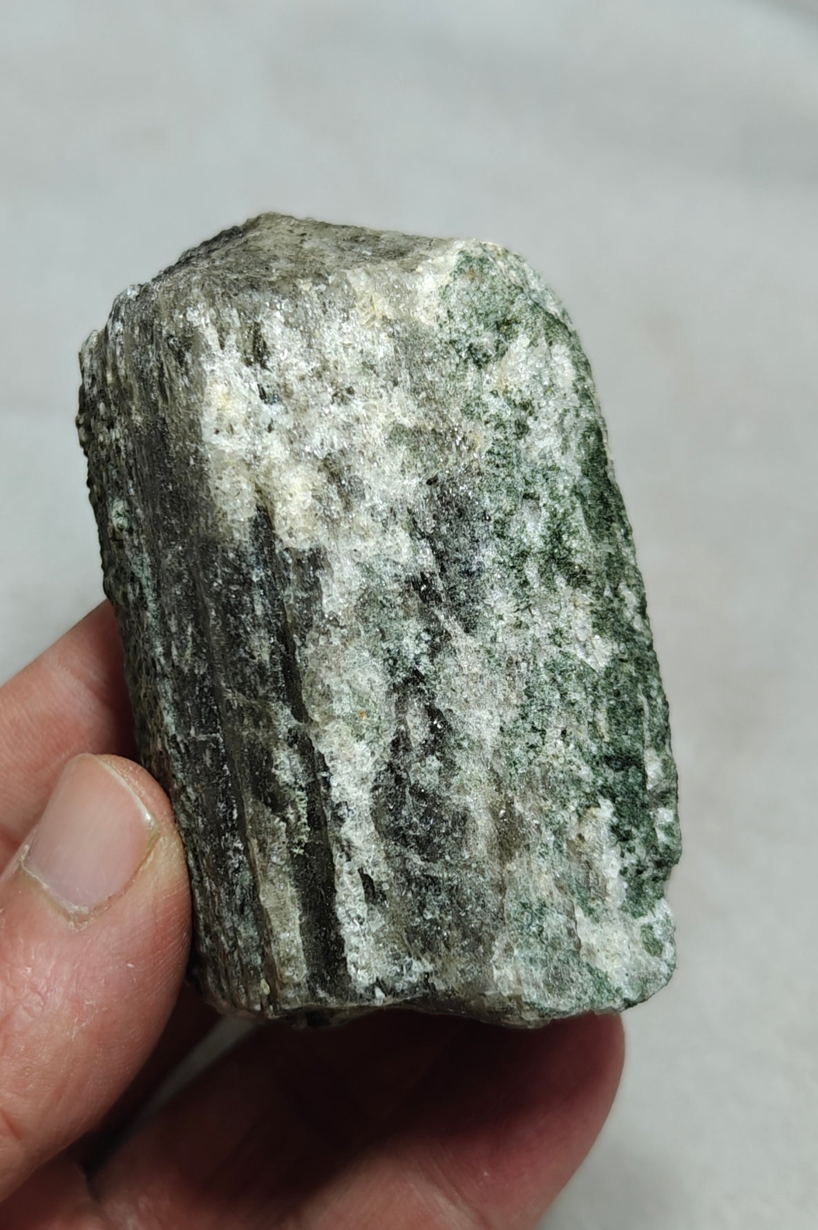 Scapolite crystal with associated epidote 253 grams