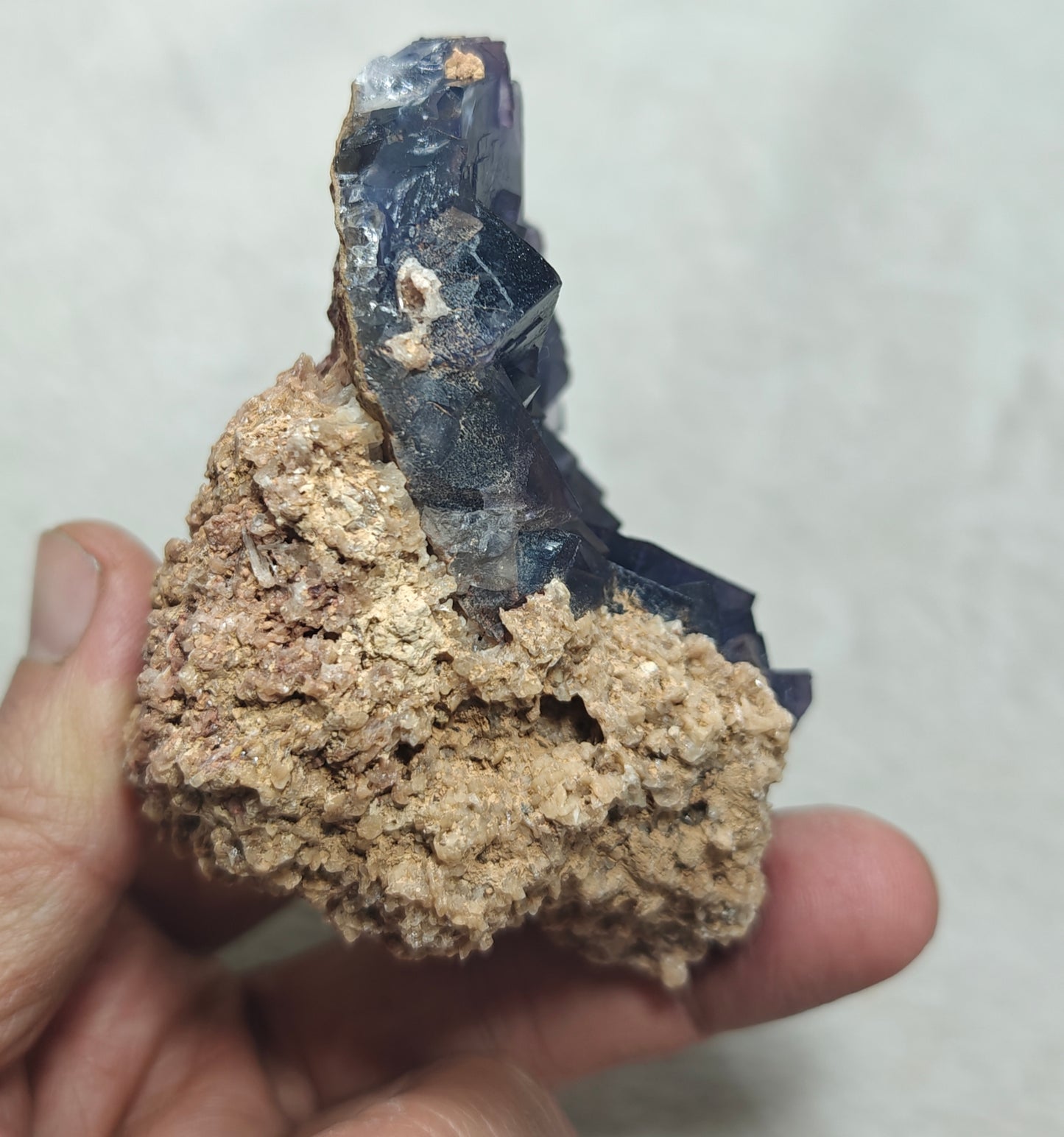 Dark purple Fluorite specimen 259 grams