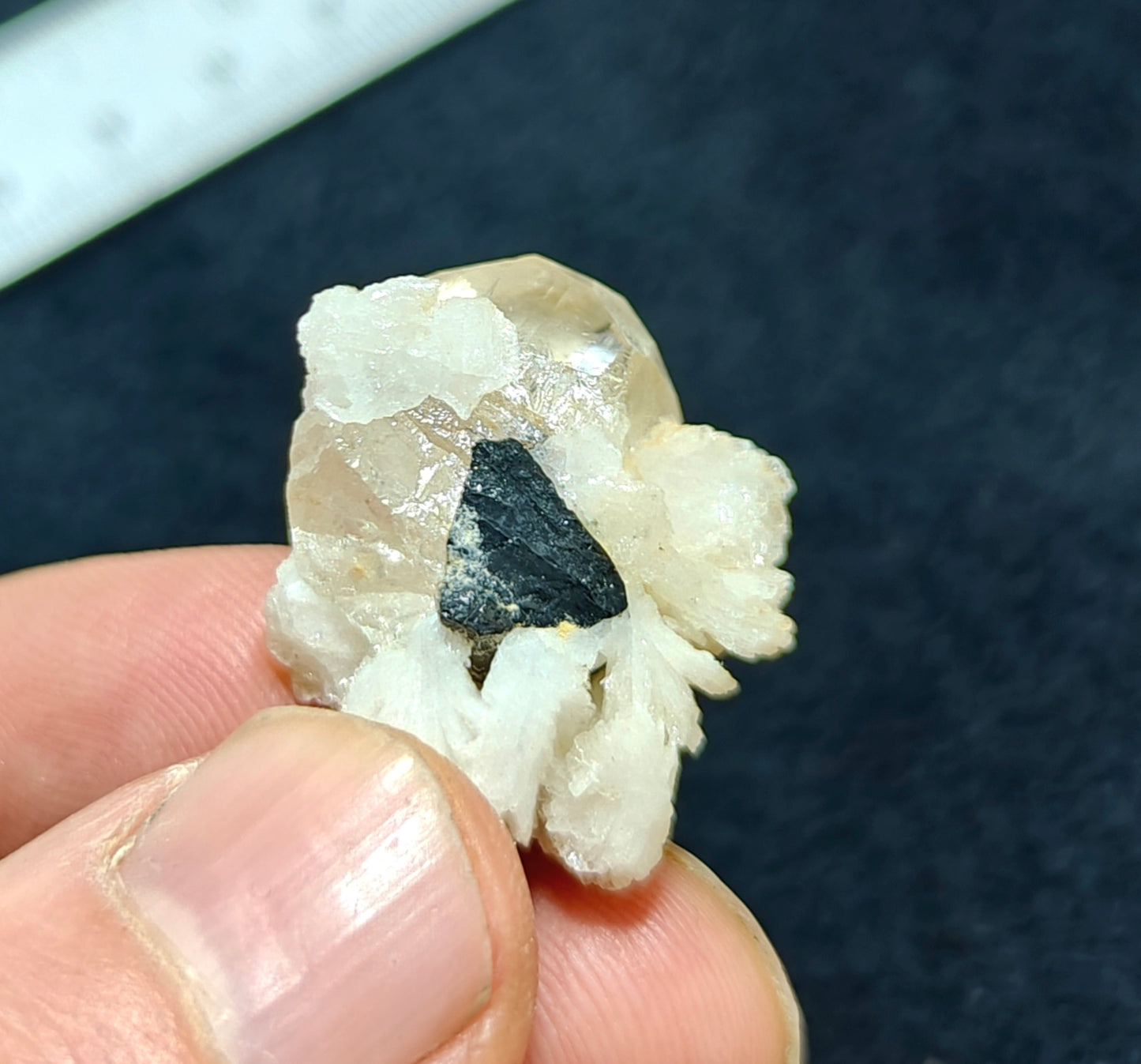 Small Natural terminated topaz crystal on matrix 10 grams