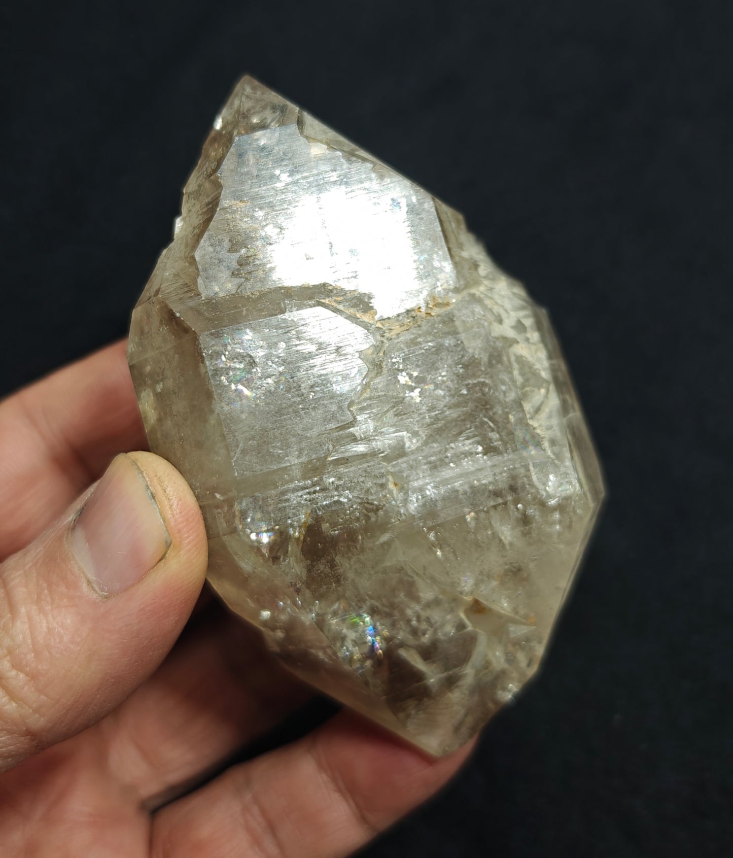Double terminated fenster Quartz Crystal 254 grams
