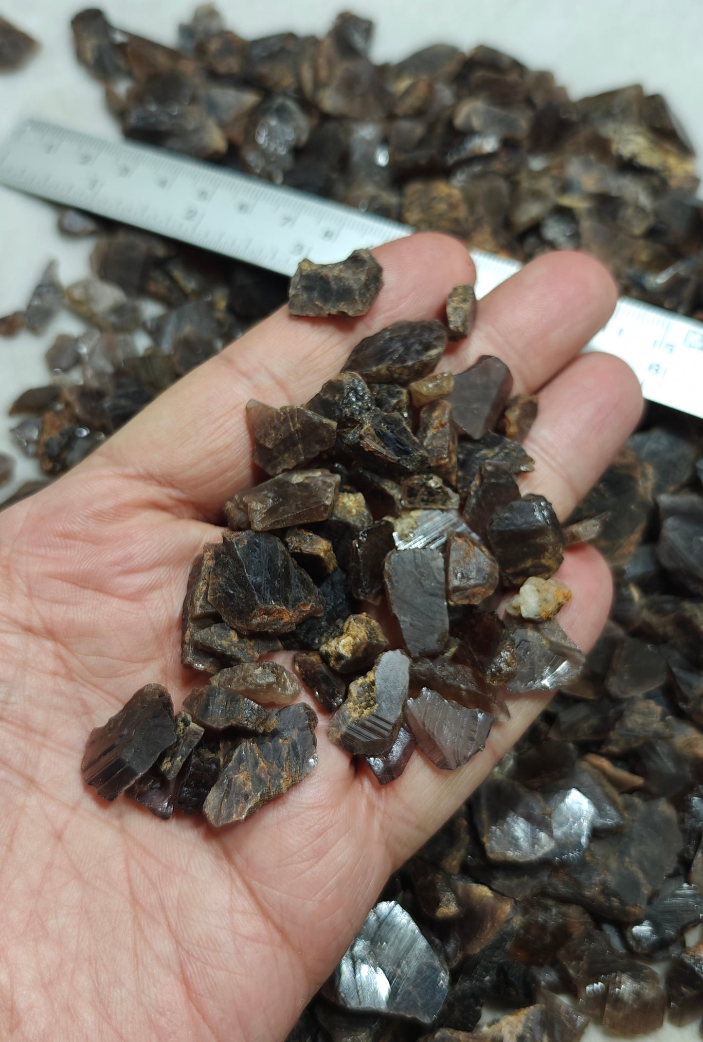 Natural axinite crystals 700 grams