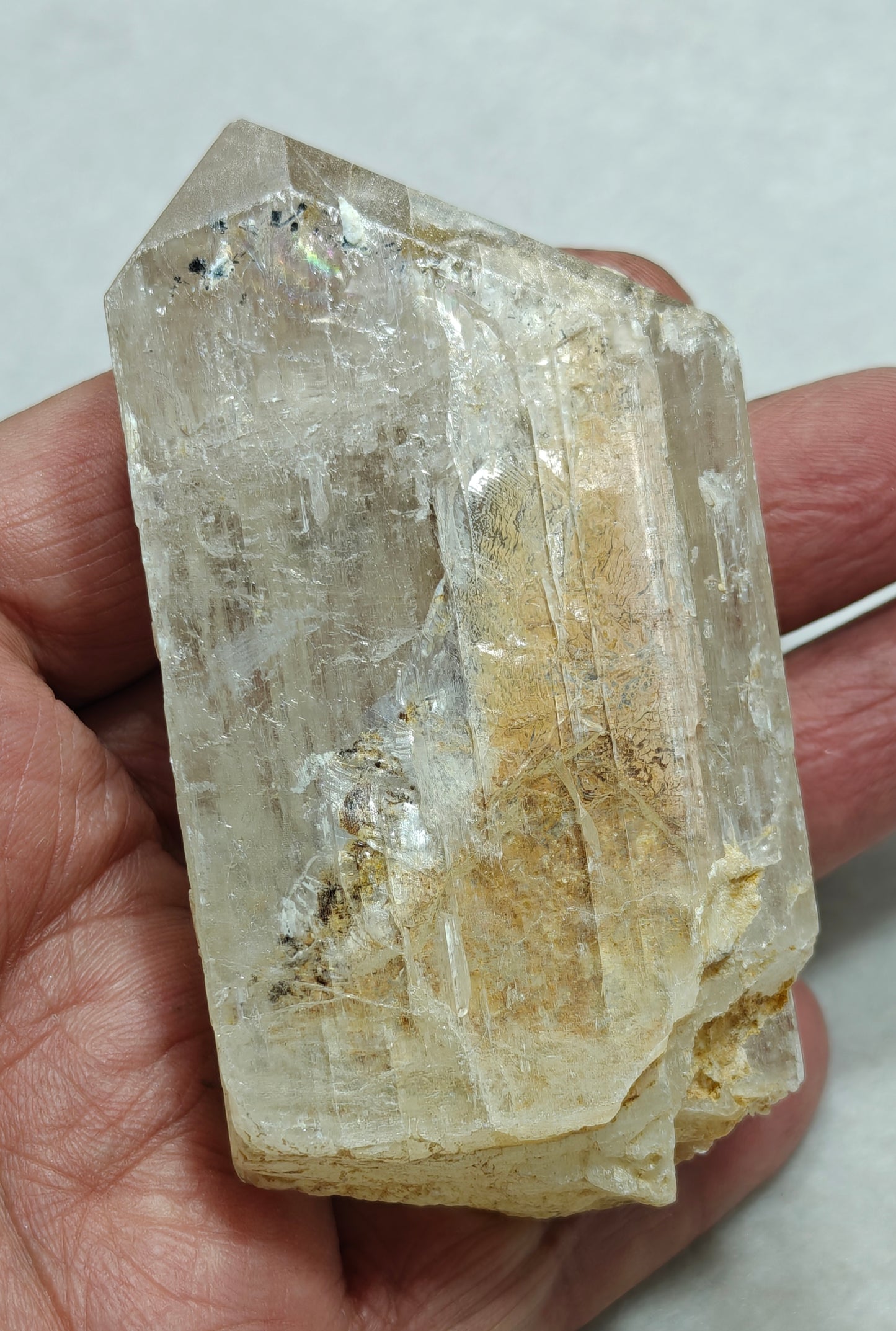 Natural spodumene crystal 248 grams