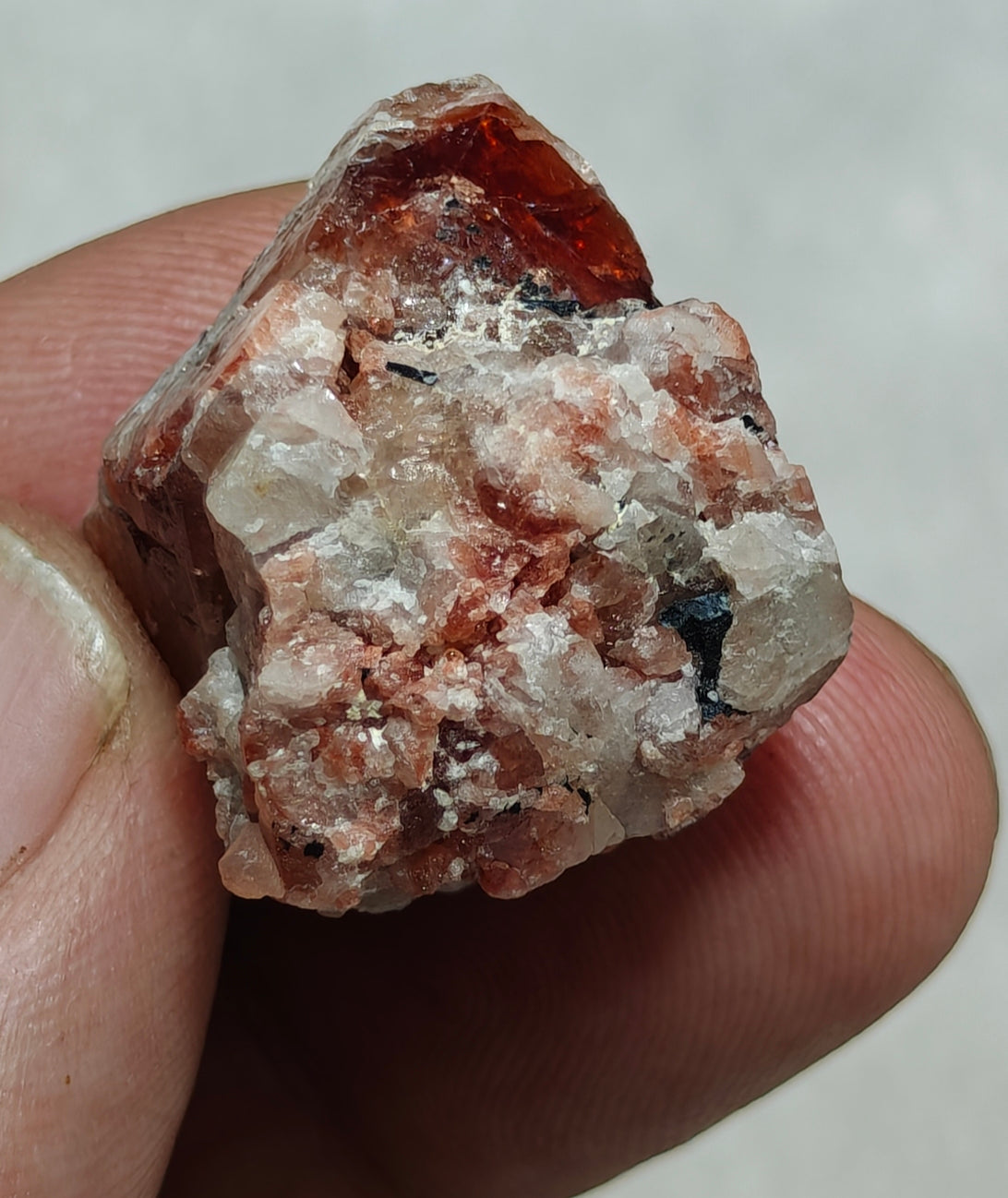 An amazing specimen of terminated zircon crystal 24 grams