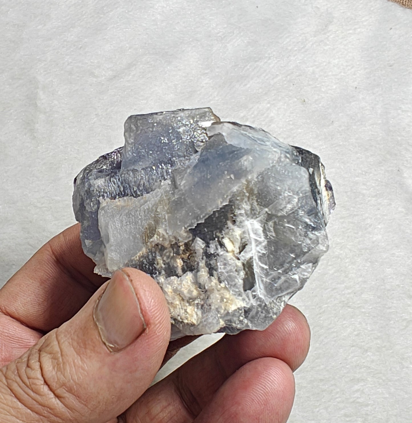 Natural Purple Fluorite with blueish zoning 190 grams