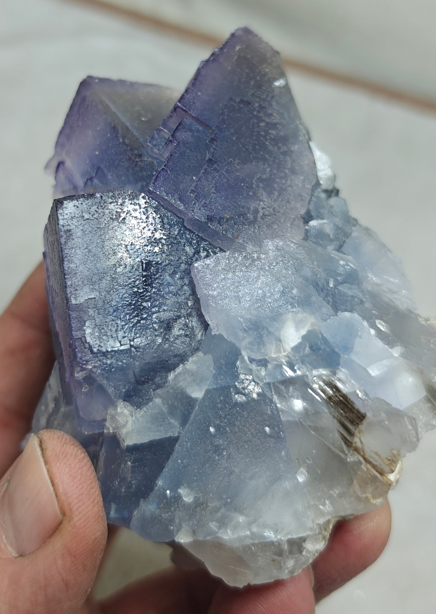Purple and Blue Fluorite 420 grams