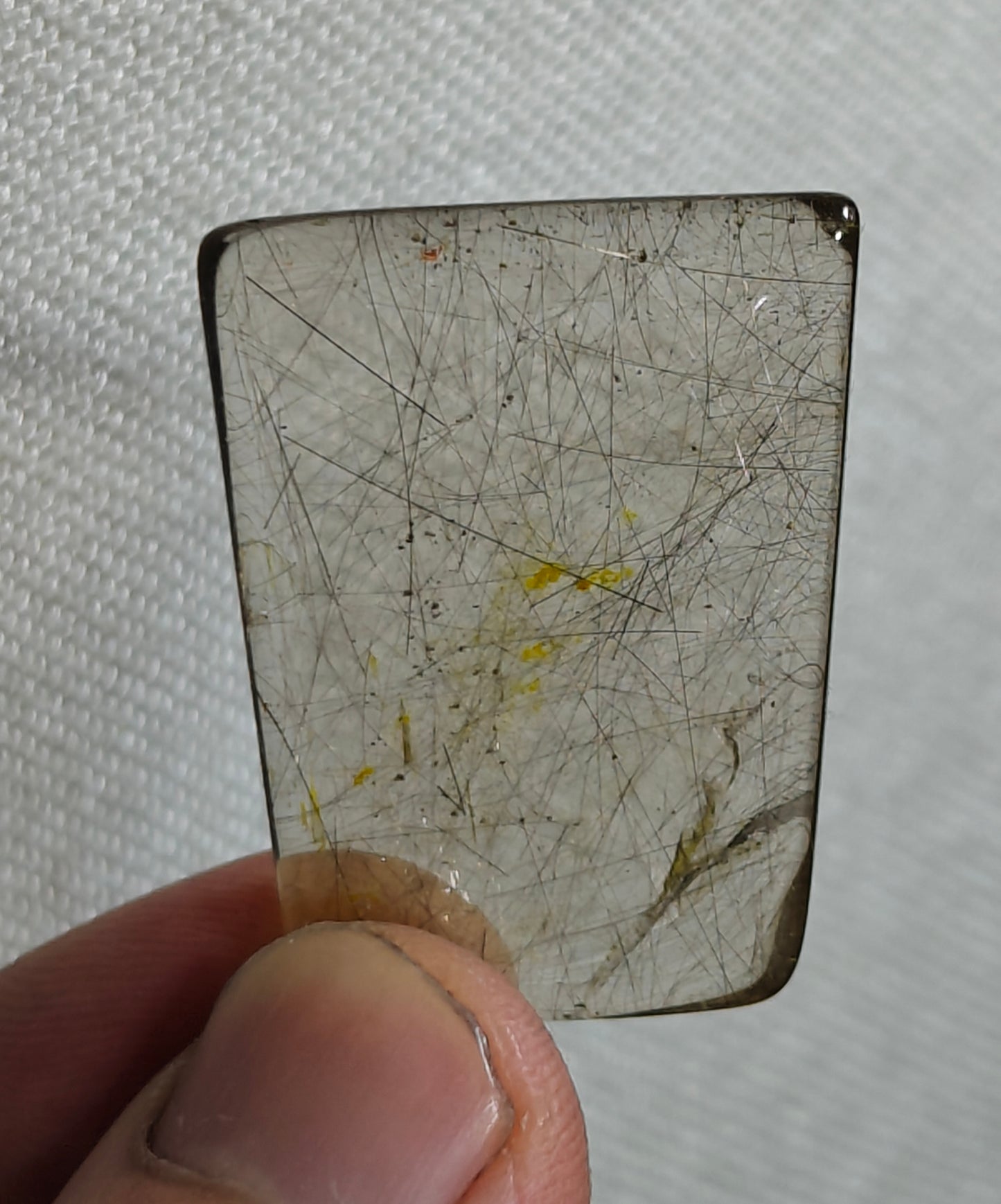 Rutiles included polished quartz 11 grams