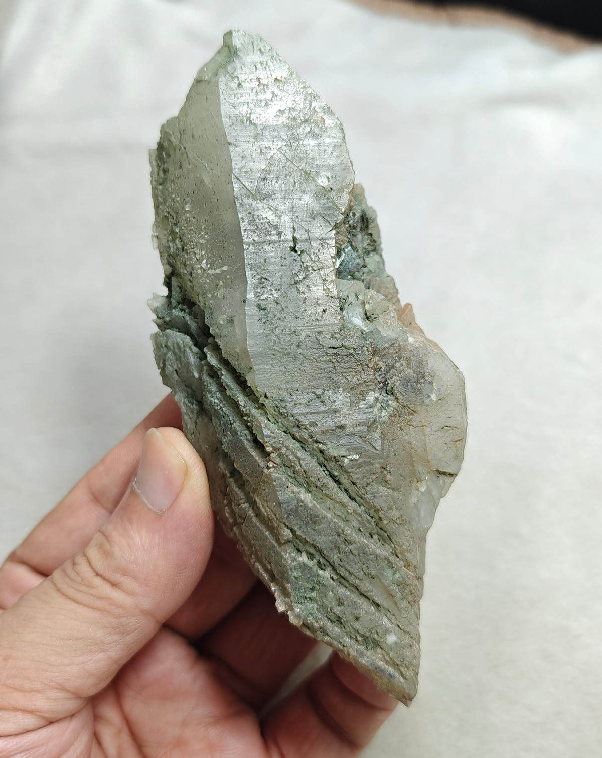 Natural Chlorite Quartz crystal 257 grams