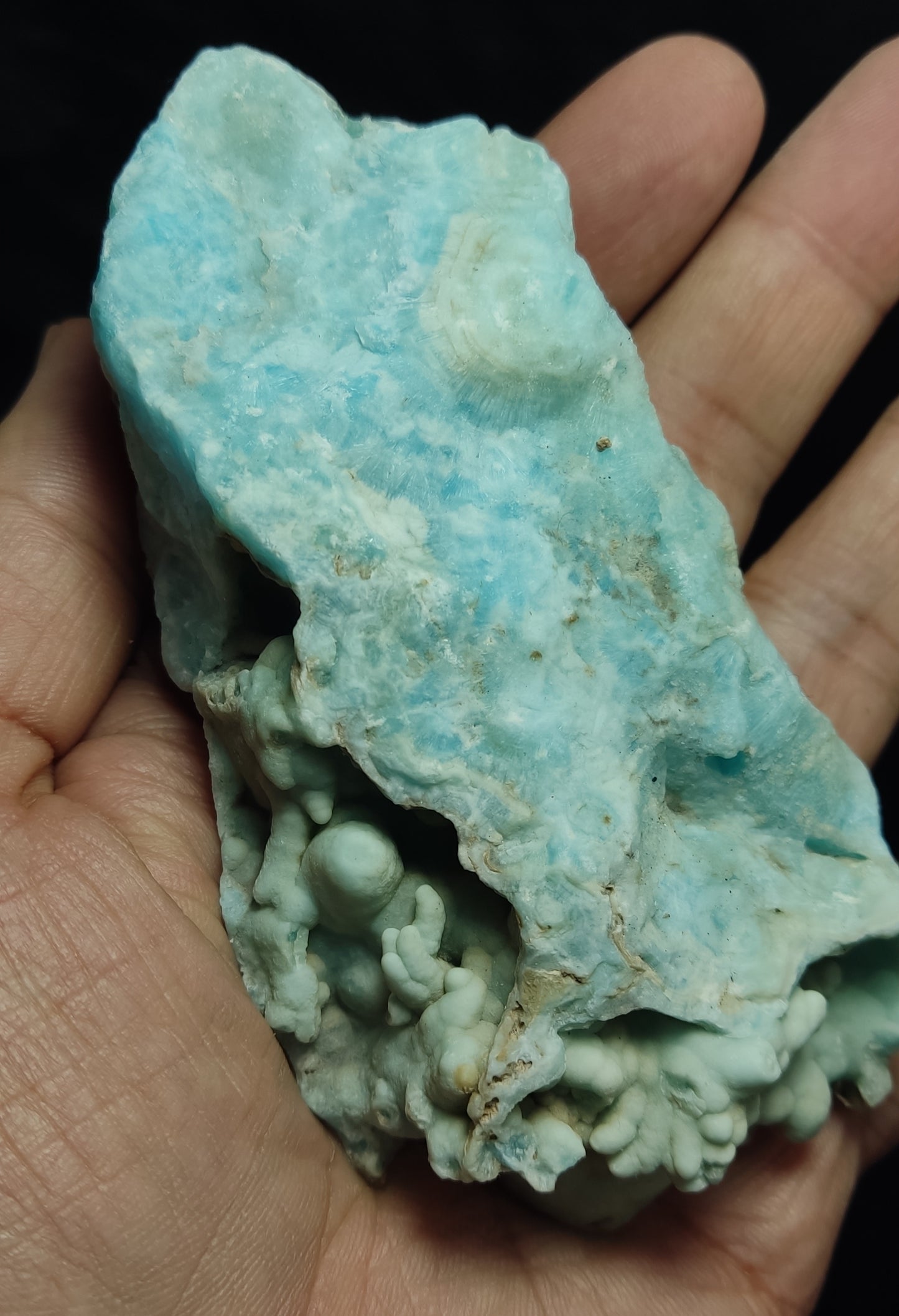 Natural blue aragonite 232 grams