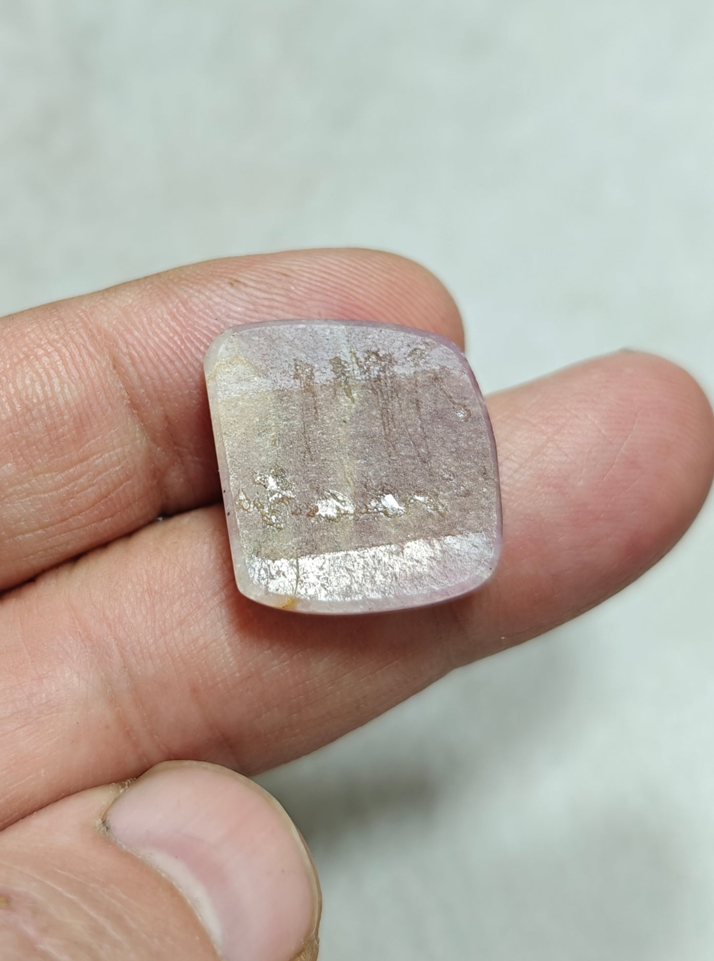 Single beautiful pink rose cut sapphire 28 carats