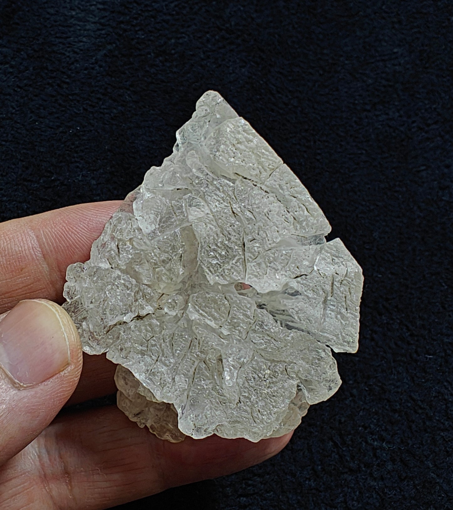 Natural etched pollucite 64 grams