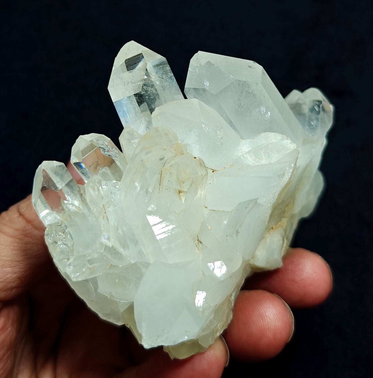 An amazing specimen of Quartz Crystals cluster combined together with beautiful terminations 272 grams
