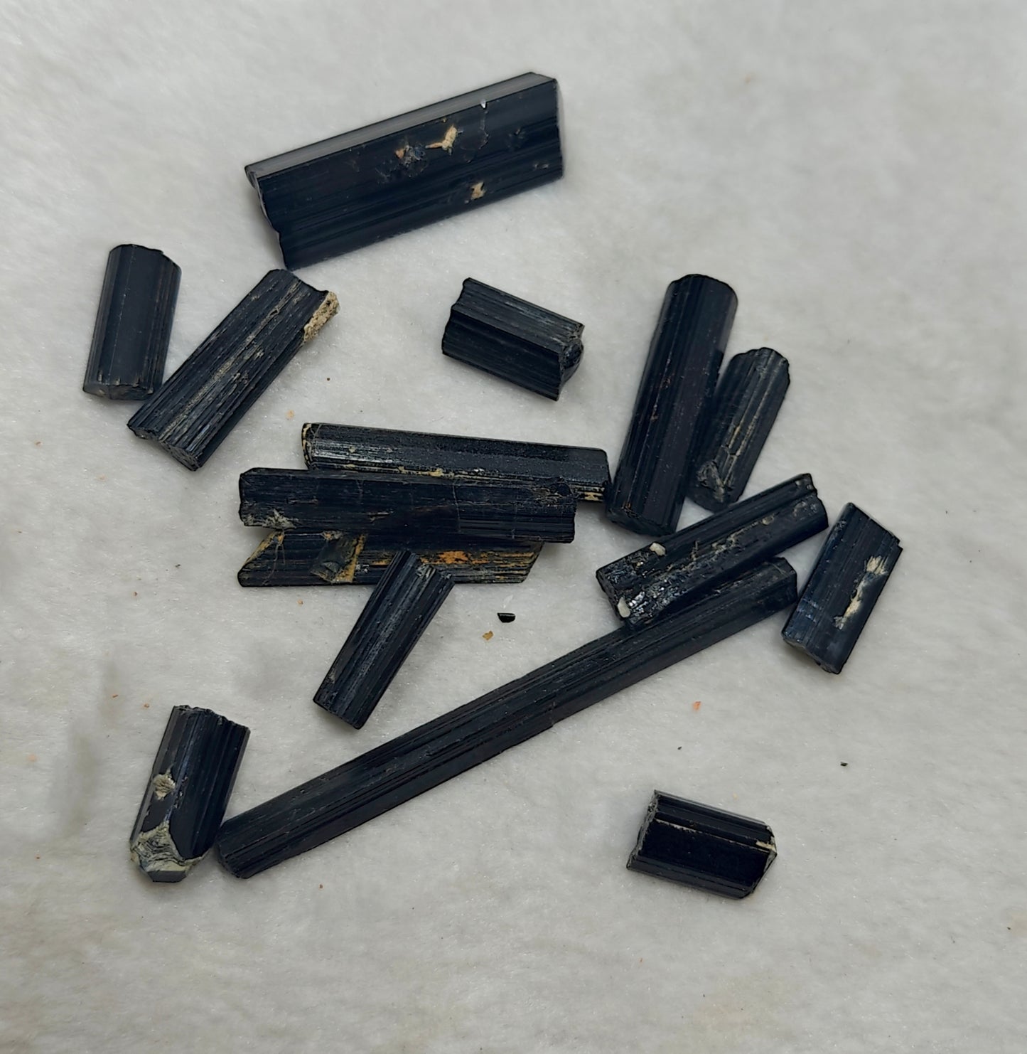 An Aesthetic Natural black Tourmaline crystals lot 48 grams