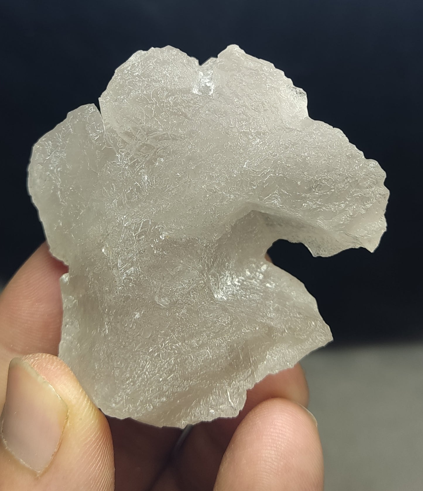 Natural fully etched smoky quartz 90 grams