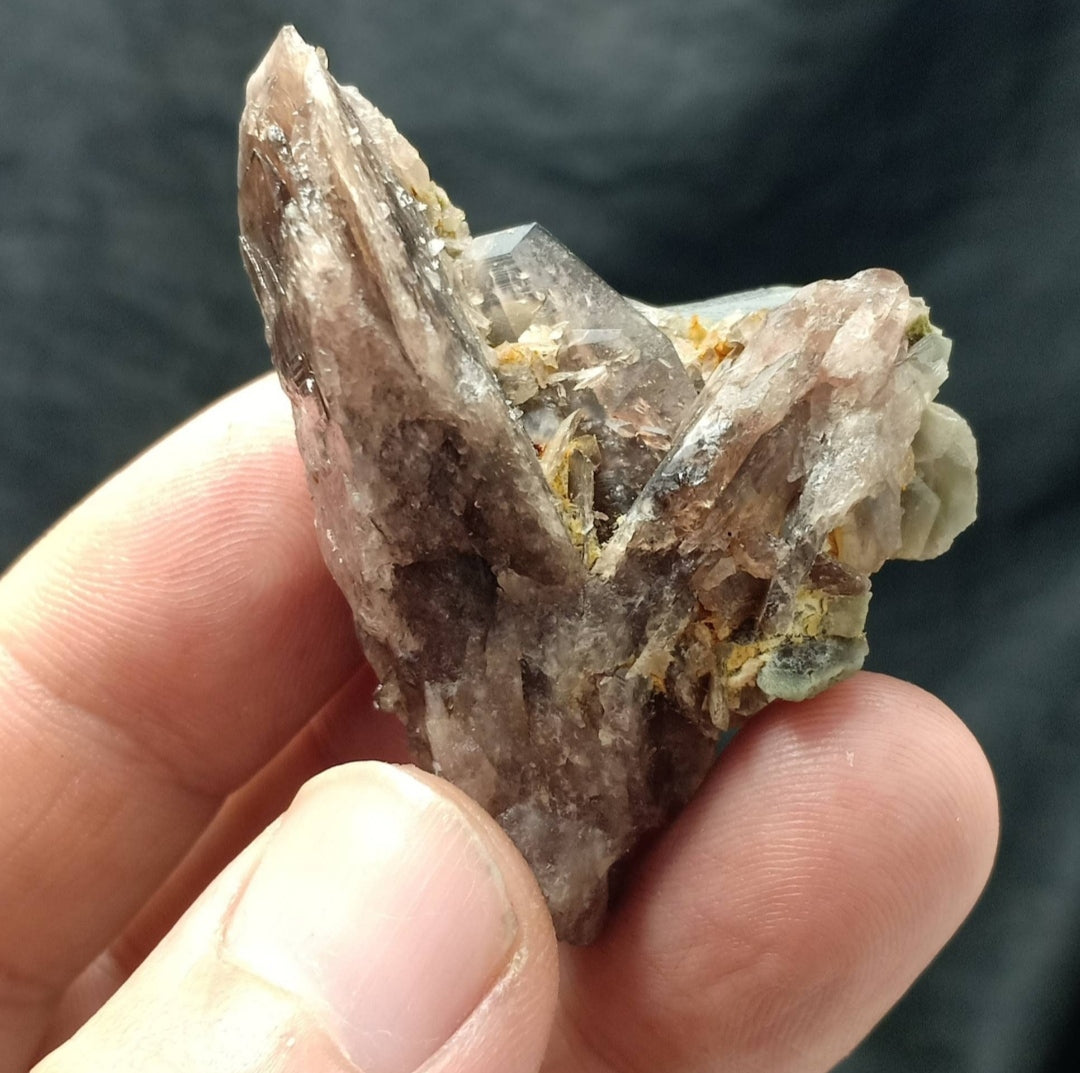 Axinite crystal cluster 38 grams