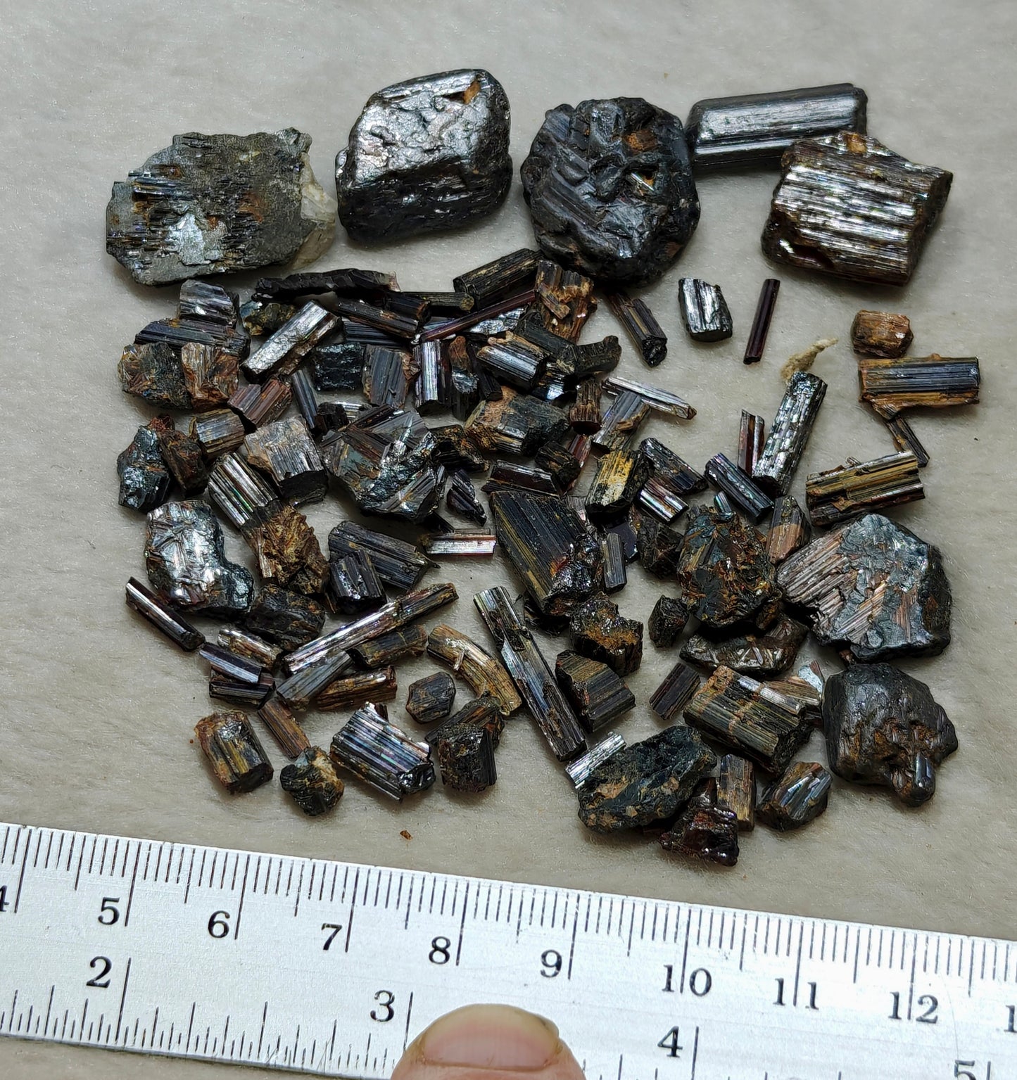Rare rutiles crystals collection 66 grams