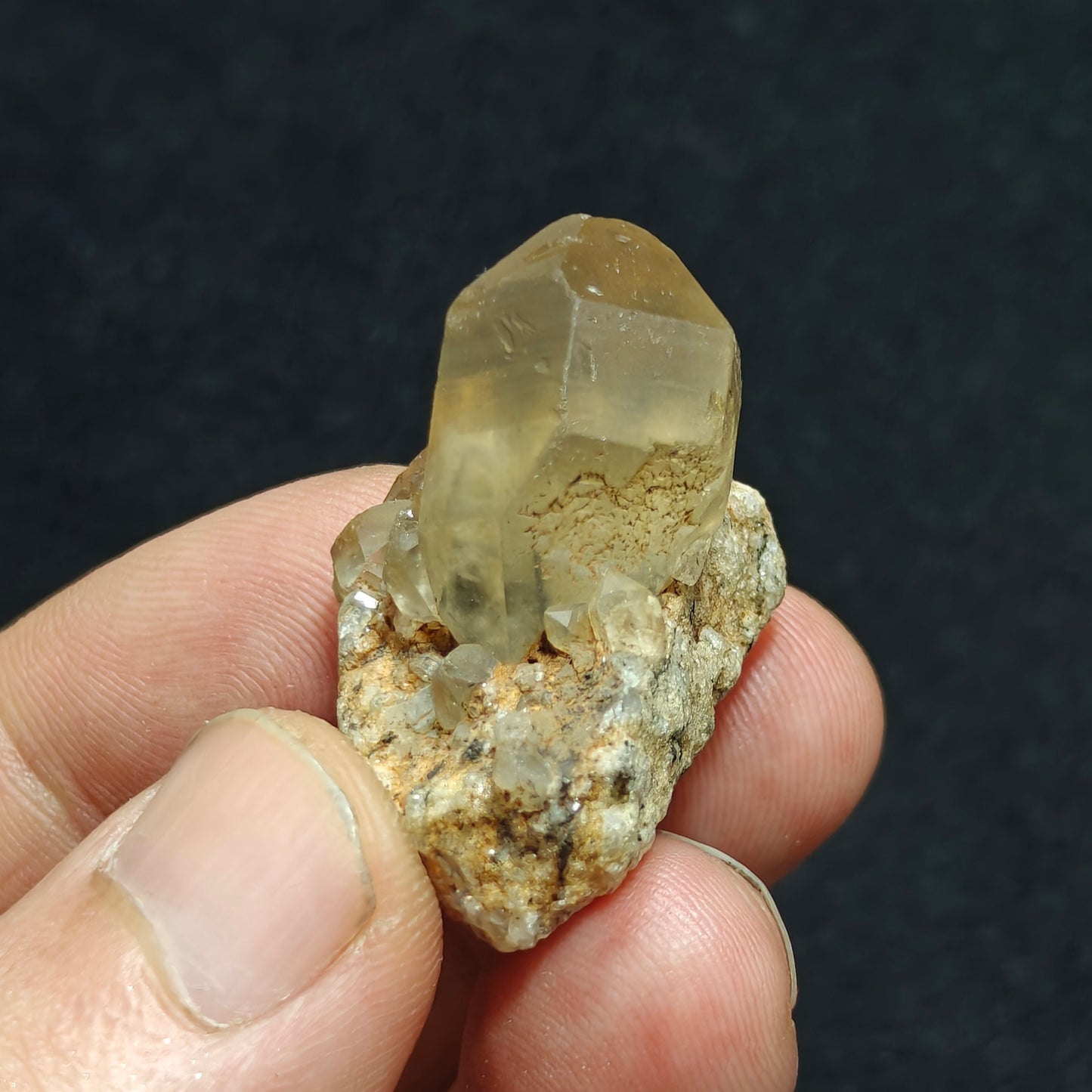 Aegirine included astrophyllite Quartz Crystal 20 grams