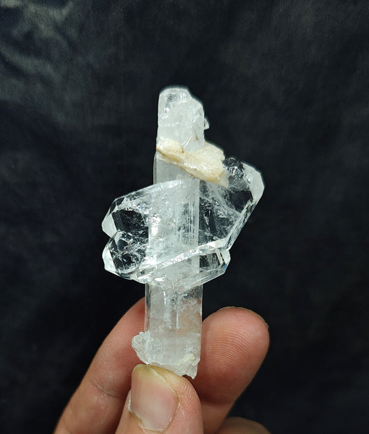 Natural Cross Formation Quartz Crystal 28 grams
