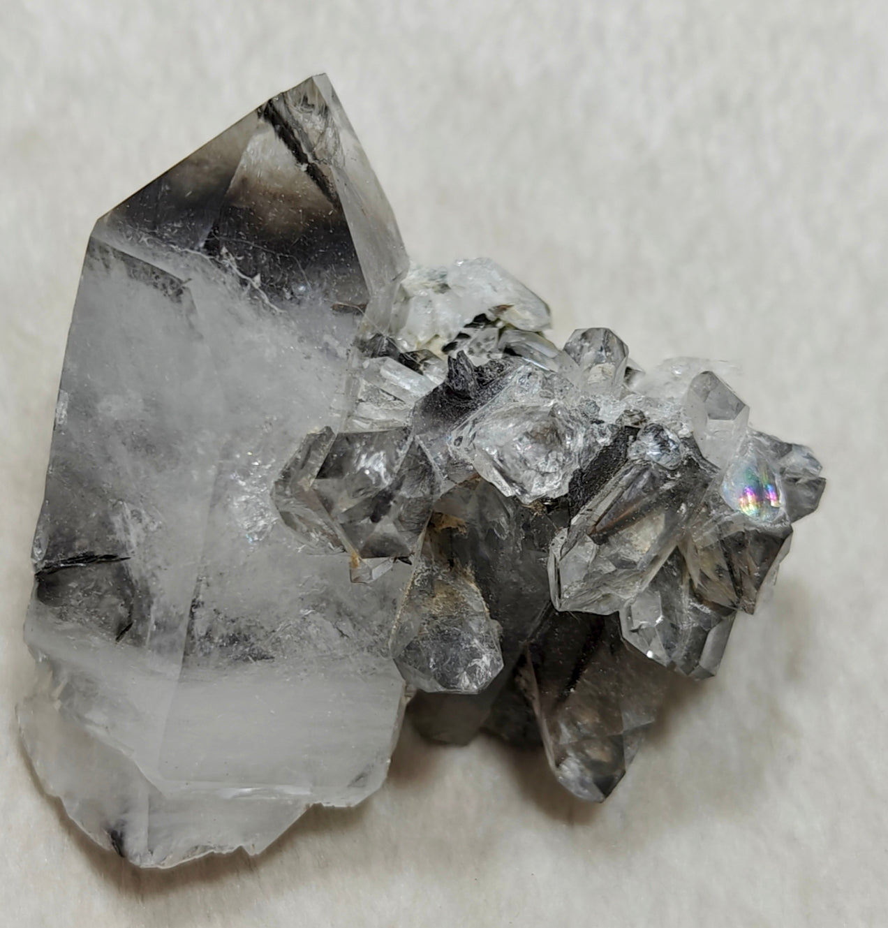 Brookite included Quartz Crystals specimen 140 grams