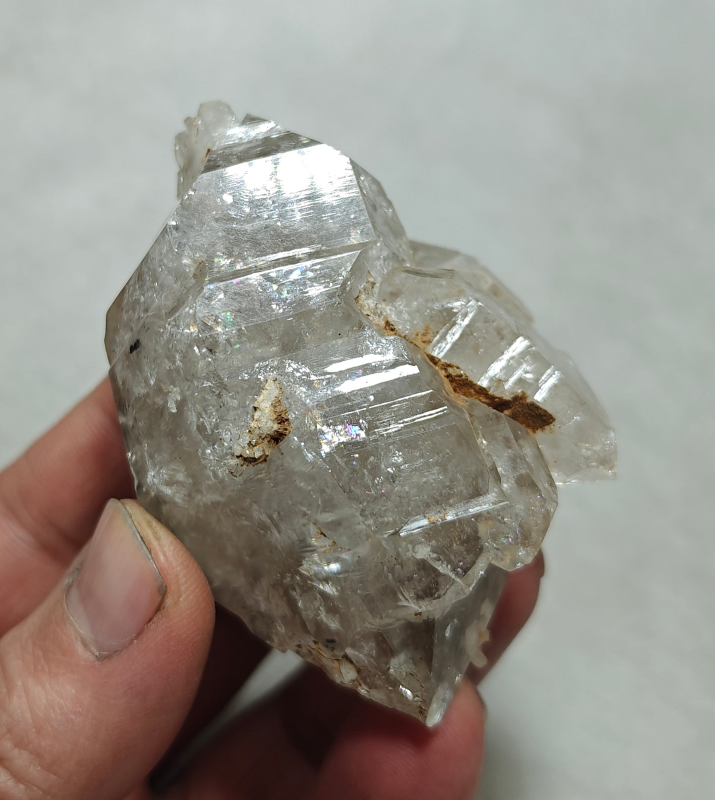Double terminated skeletal quartz crystal 145 grams