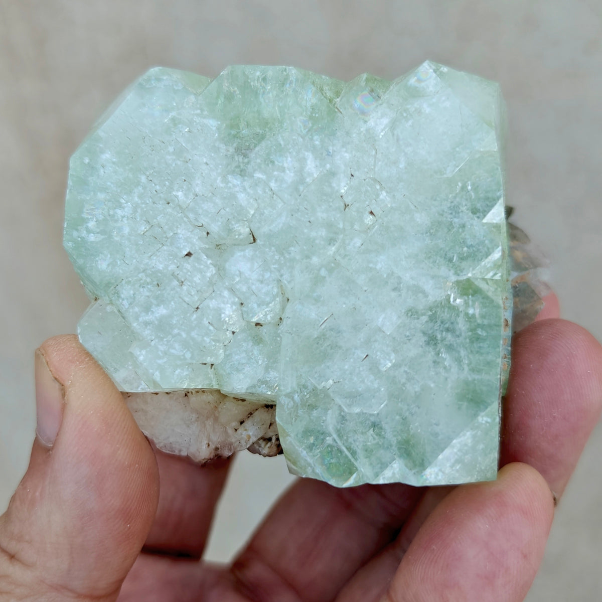 Apophyllite with associated stilbite 237 grams
