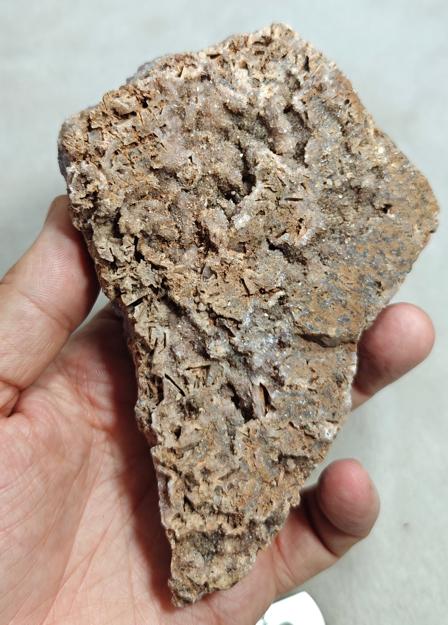 Natural Drusy Amethyst crystals Cluster plate 383 grams